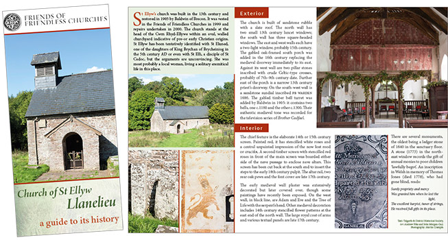 Leaflet for Llanelieu Church.