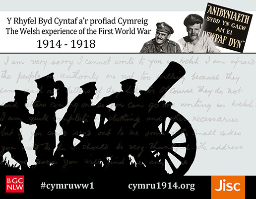 Postcard for the 'Cymru 1914' project.