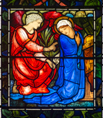 Detail of a window by Morris & Co., Boughton, Chester.