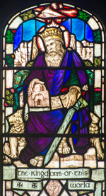 Stained glass by John Bonner.