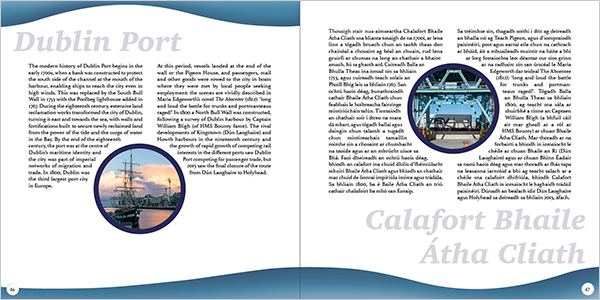 Spread from the Ports, Past and Present Anthology.