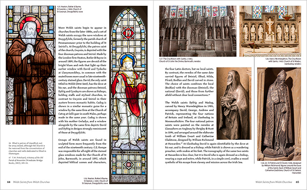 Spread from the Welsh Saints book