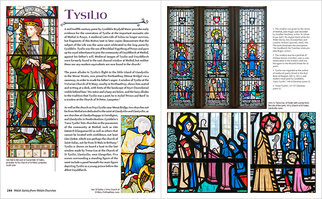 Spread from the Welsh Saints book