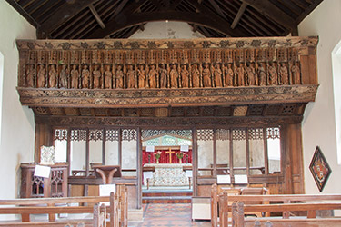 Rood screen, Llananno