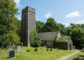 Gumfreston Church, used in the book on the stained glass at St Mary's, Tenby.